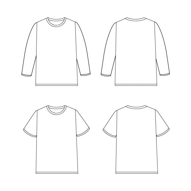 3,100+ Drawing Of The Blank T Shirt Illustrations - iStock