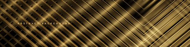 istock Abstract luxury elegant golden banner background with diagonal lines and rays. 2122648767