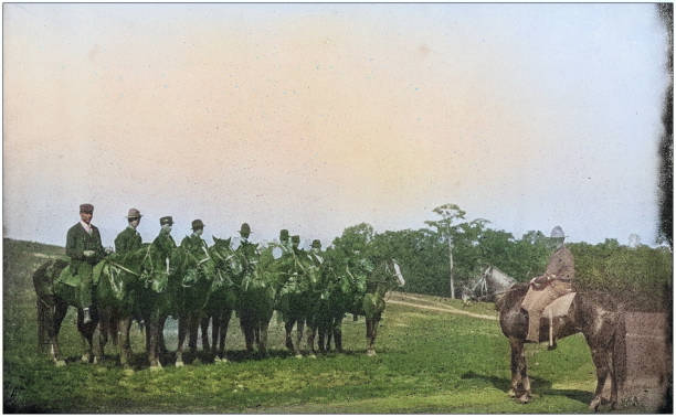 istock US Army black and white photos: Cavalry recruits 2122667299