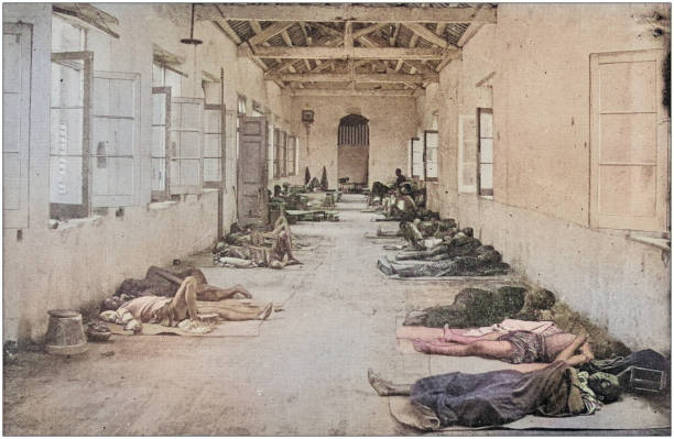 istock US Army black and white photos: Hospital, Philippines 2122675268