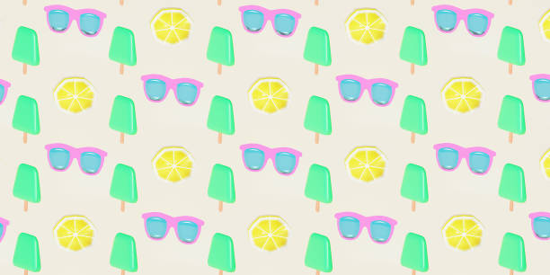 istock Ice cream and Lemon on white background. For cafe, menu, restaurant. 3d template background. 2122733753
