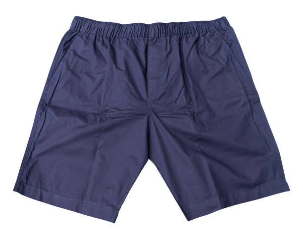 istock Blue men shorts isolated on white background with clipping path 2122741942