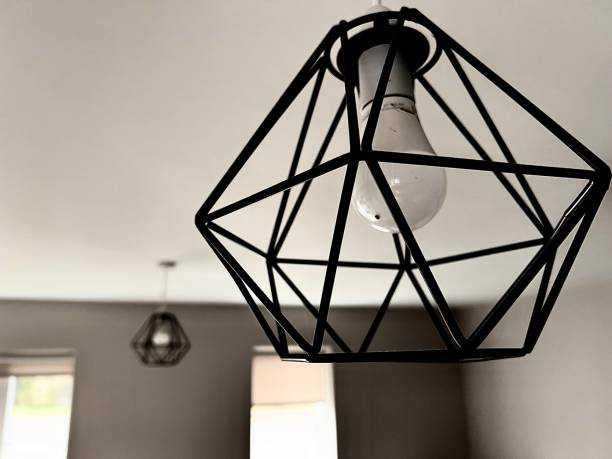 istock A modern ceiling light fixture in a domestic home 2122856040