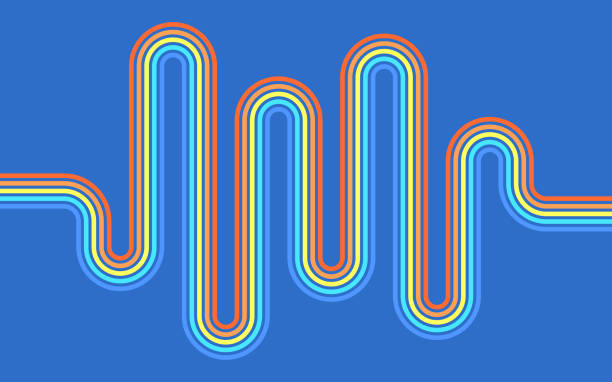 Line curve motion pattern progress timeline abstract lines.
