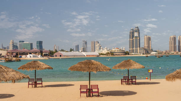 istock Katara family beach in Doha 2122978746