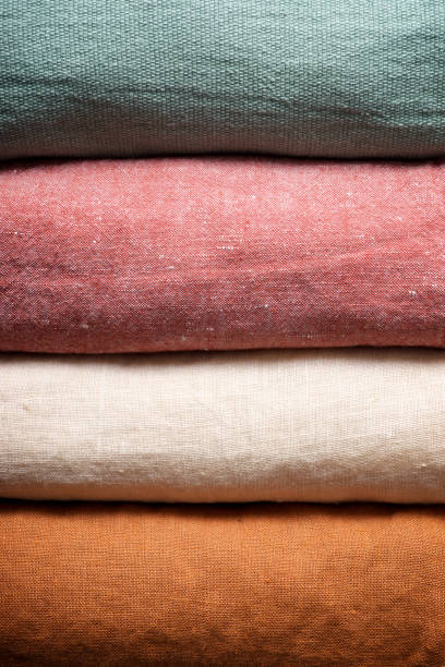 istock Close-up of rolled-up kitchen towels 2123100026
