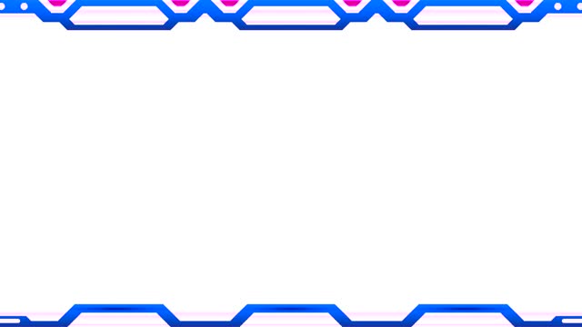 Long horizontal mechanical flashing navy blue perpendicular lines frame on white background with space for your own content.