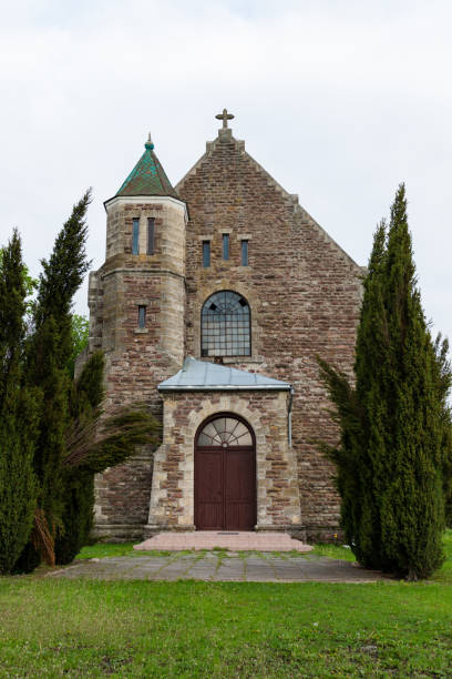 istock Old Ukrainian stone church 2123136464