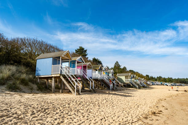 istock Beach huts on the sand in Wells on the North Norfolk coast 2123209103