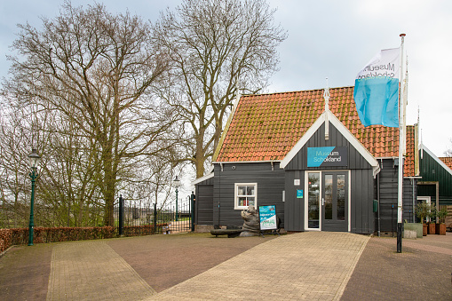 Schokland, Netherlands, March 28, 2024; Open-air museum Schokland in the Noordoostpolder.