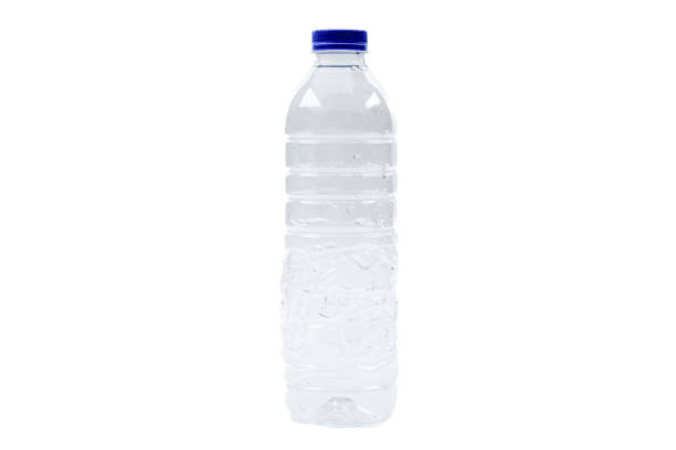 Water plastic bottle isolated on white background
