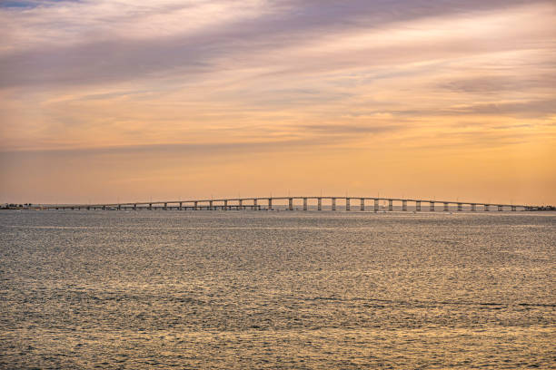 istock William M Powell Bridge under sunset sky, Miami, Florida, USA 2123449757
