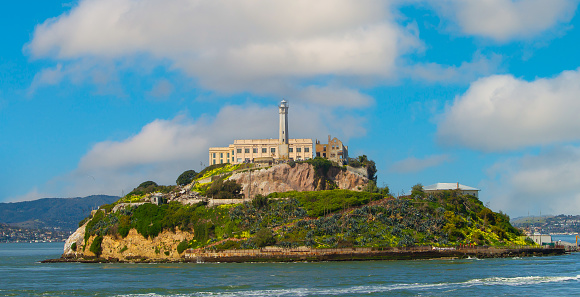 View of Alcatraz Prison The rock