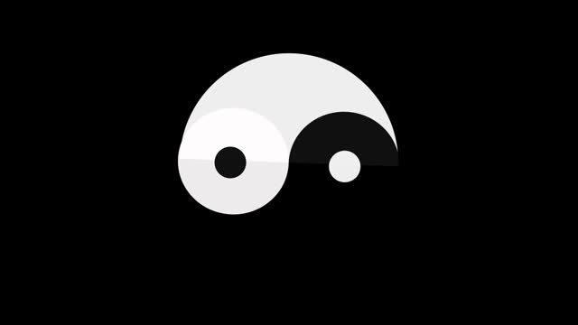 Yin Yang symbol stock video
