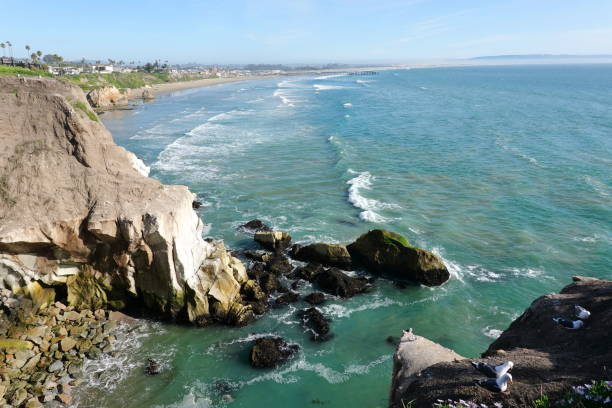 Cliffs on the Californian West Coast, Pacific Ocean, USA