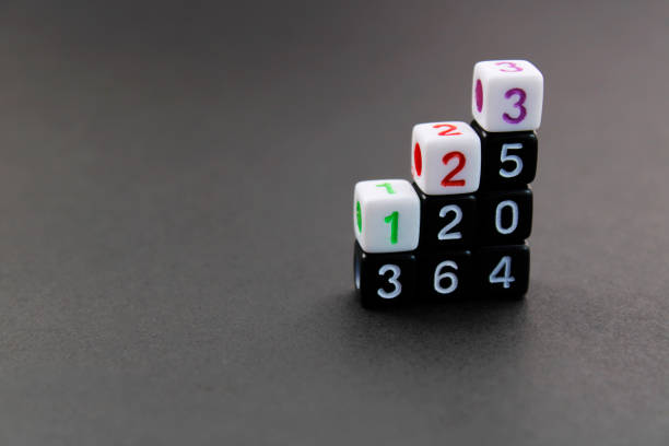 Steps marked by cubes with numbers of different color