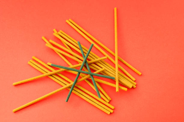 Incense sticks where some are differentiated by color
