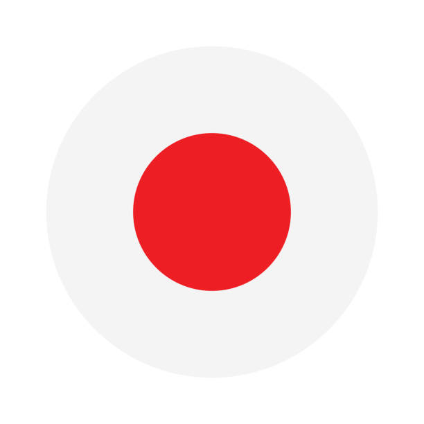 istock Japan flag. Circle icon flag. Standard color. Button flag icon. Digital illustration. Computer illustration. Vector illustration. 2123620706