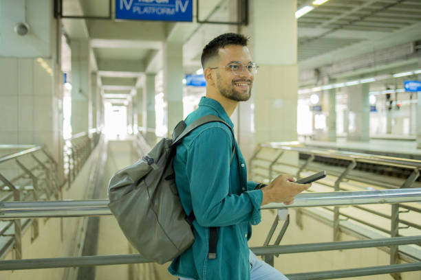 istock Young man in the subway 2123680050