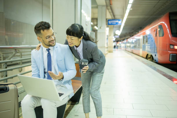 istock Business colleagues on a business trip 2123681724