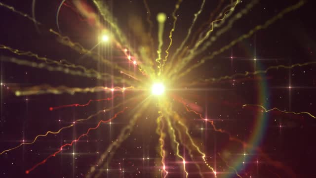 4k Glowing Star Trails Animation Background