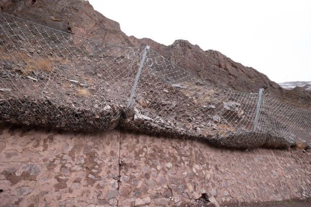 istock landslip road in tibet,china 2123724407