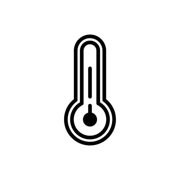 Vector illustration of Thermometer icon design template isolated illustration