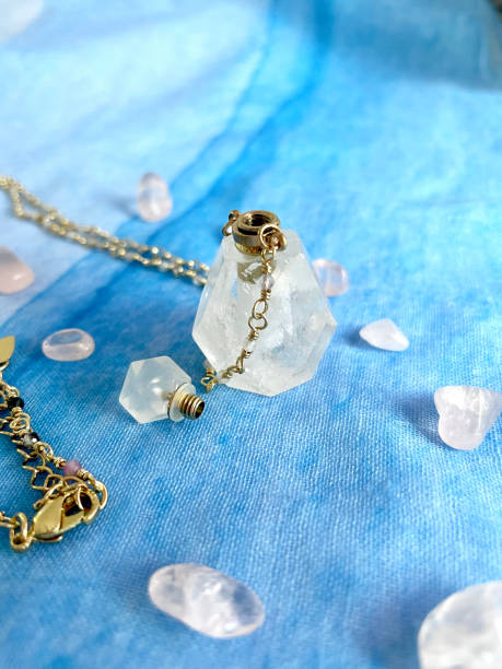 istock aromatic pendant made of crrystal white quartz 2124016009
