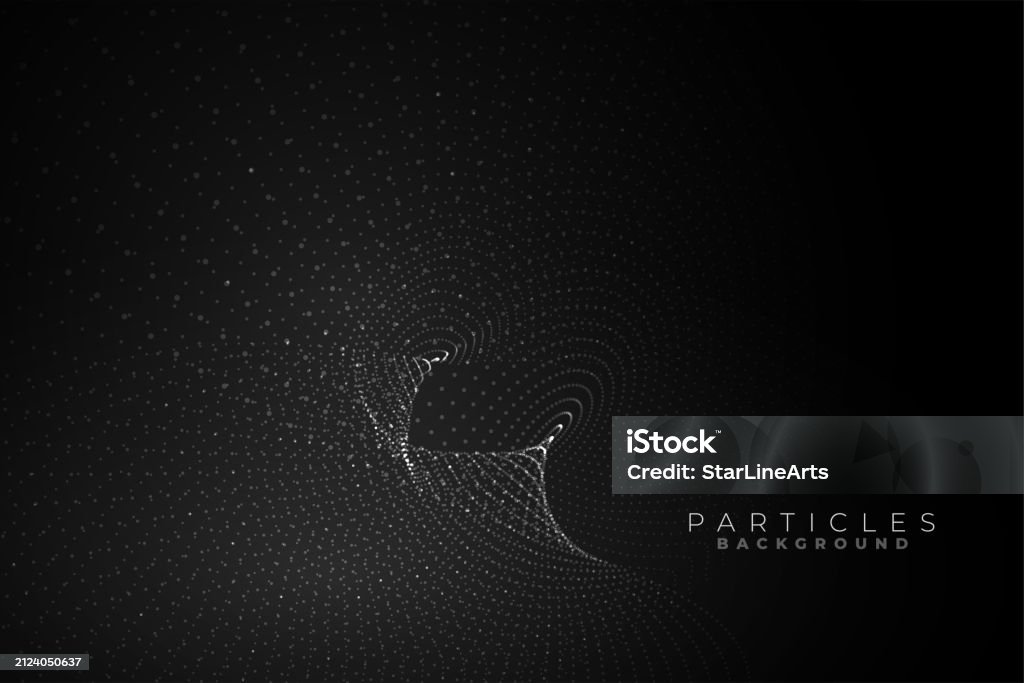 Visualization Dark Background Abstract Digital Dotted Dark Background A Dynamic Flow For Data ...
