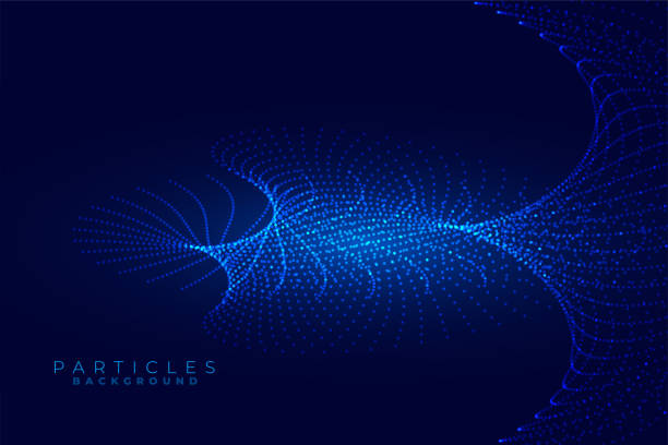 istock abstract and glowing particle template a futuristic composition of technology 2124050644