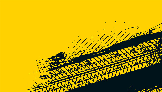 Backround Trace Grungy Pattern Trace Mark Yellow Background Design Stock Illustration ...