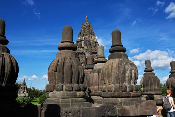 Prambanan, Indonesia - 01 Aug 2016: Prambanan is Hindu temple in Yogyakarta, Java, Indonesia