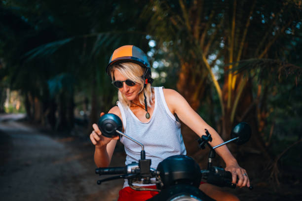 istock Driving around the island on a scooter 2124106273