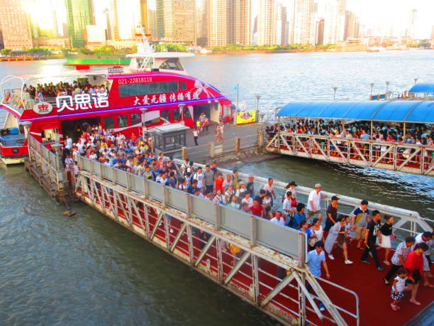 China's tourism industry includes a massive arsenal of sightseeing cruises and scenic ferry boats. You'll find everything from ancient, traditional-looking ships to modern eye-catching boats with tons of LED lights.
