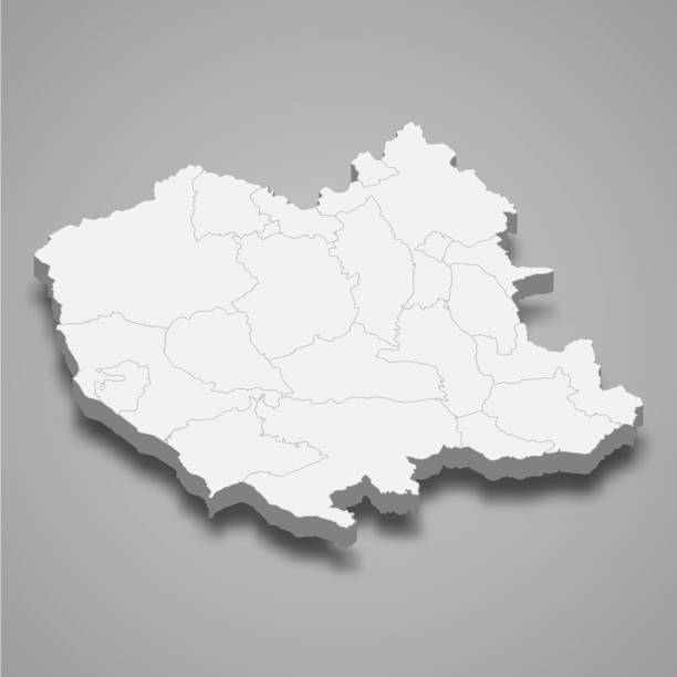 istock 3d isometric map of Oruro is a province of Bolivia 2124334090