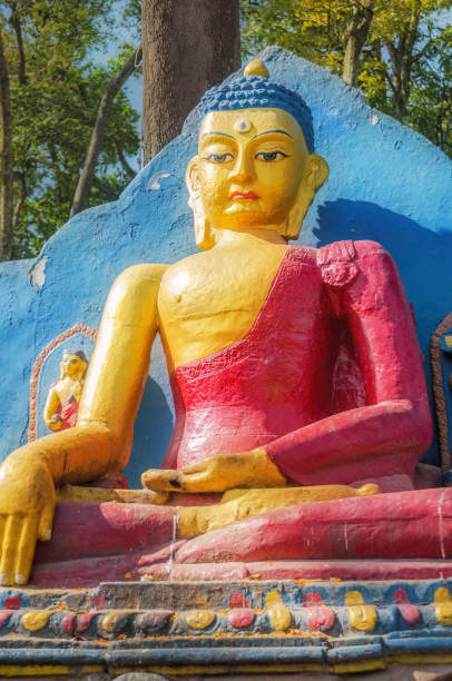 istock Buddha statue at Swayambhunath Stupa, Kathmandu, Nepal 2124423006