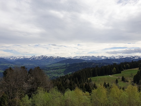 A view from the Swiss mountains