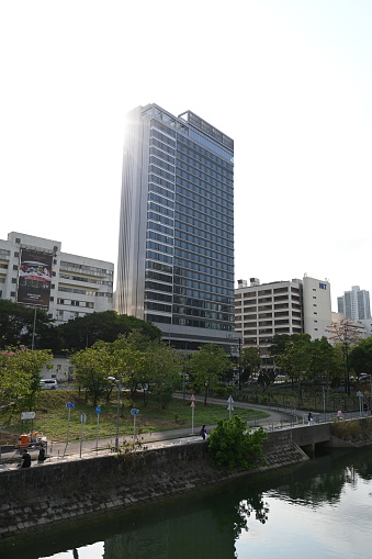 Yuen Hong Road near Shing Mun River, Sha Tin, Hong Kong