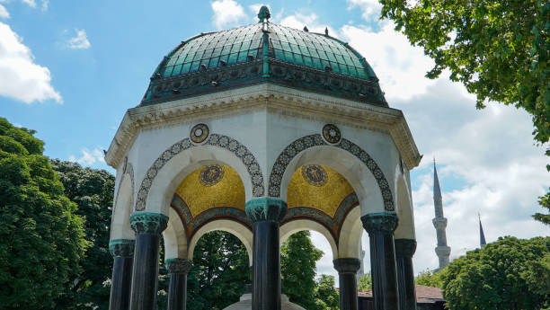 istock historical german fountain 2124522805