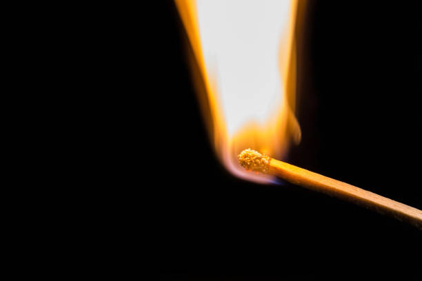candle isolated black