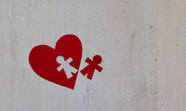 Loss concept, breakup or divorce, broken heart in relationship