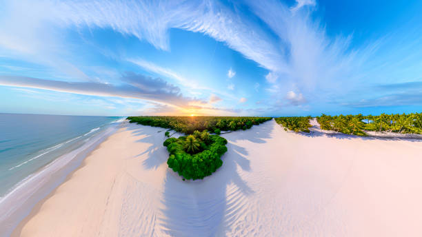 istock Tropical Island, Little Planet Format 2124578805