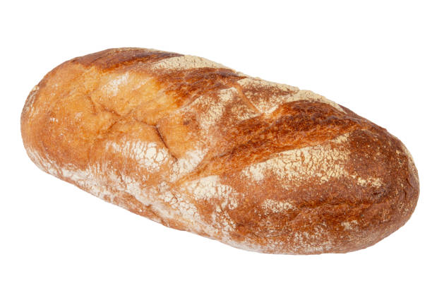 istock Freshly baked loaf isolated on white background. Fresh pastries. 2124726444