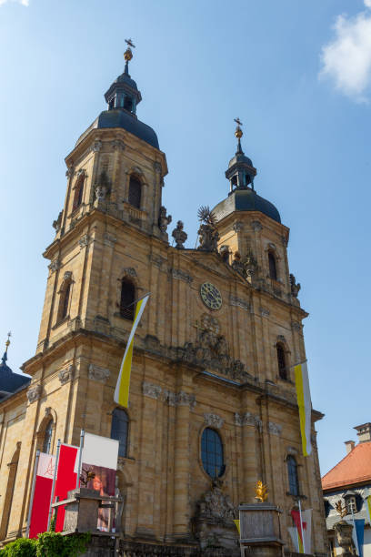 local de peregrinação basílica menor em gößweinstein na suíça da francônia, baviera, alemanha - gößweinstein - fotografias e filmes do acervo