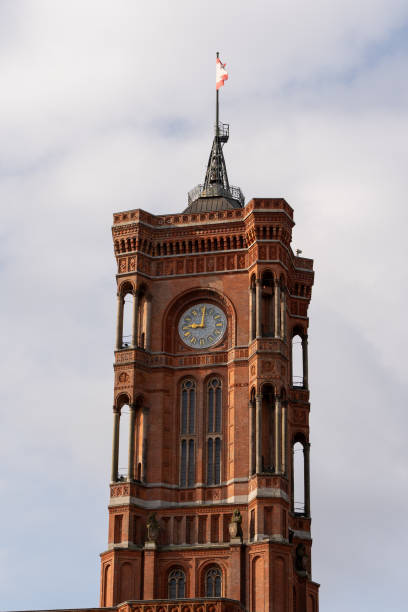 istock Red Town Hall at Alexanderplatz, Berlin, Germany. 2124755023