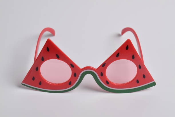 istock Watermelon glasses on white background 2124951490