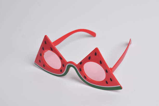 istock Watermelon glasses on white background 2124953042