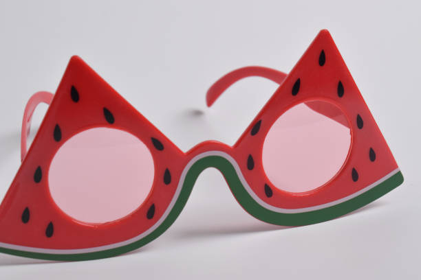 istock Watermelon glasses on white background 2124953547
