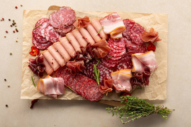 istock cold antipasto cuts deli meats cold appetizer party meat board 2124994472