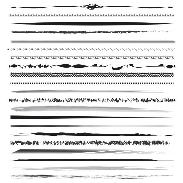 Line Break Border 20+ Silhouette Of The Decorative Page Breaks Stock Photos, Pictures ...